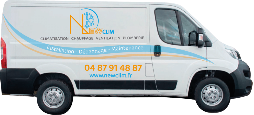 Camion NEWCLIM expert climatisation à Lyon