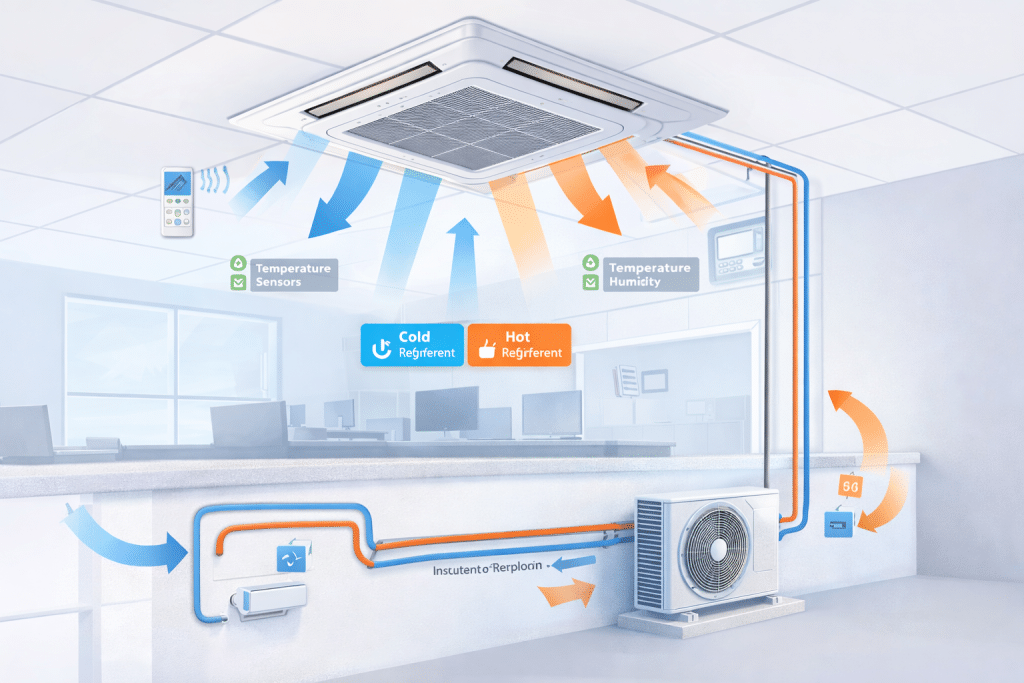 fonctionnement climatiseur cassette