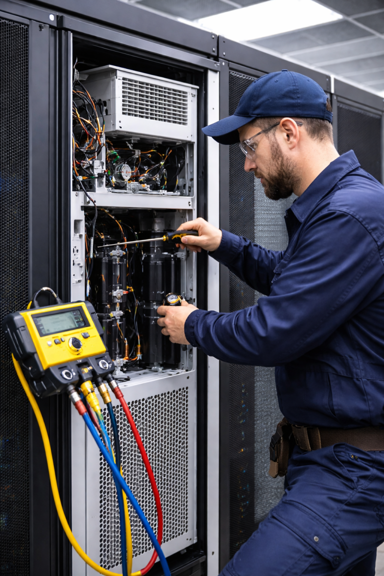 Technicien climatisation armoire de salle informatique
